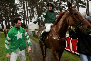 Rockyaboya, owned by PWM, trained by WPM, takes the Paddy Power Chase!